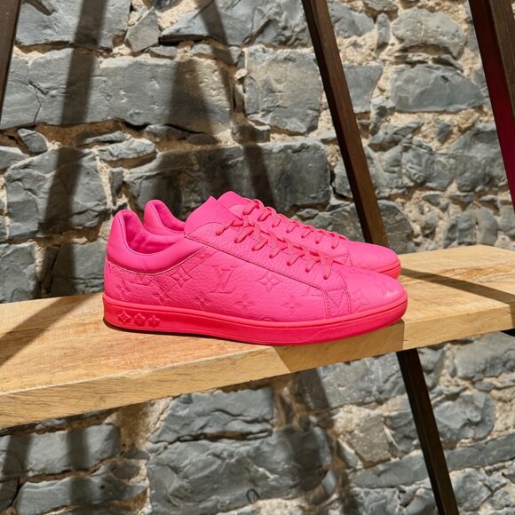 Louis Vuitton Hot Pink Monogram Luxembourg Low-top Sneakers - Picture 1 of 16